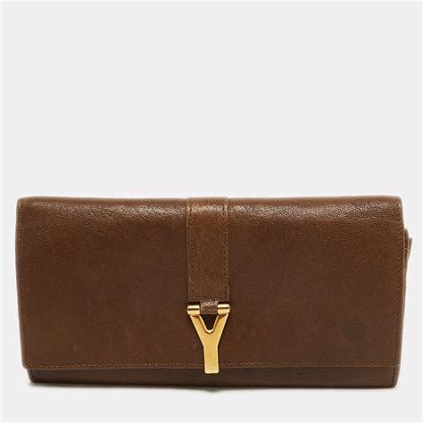 Saint Laurent Ysl Flap Continental Wallet 